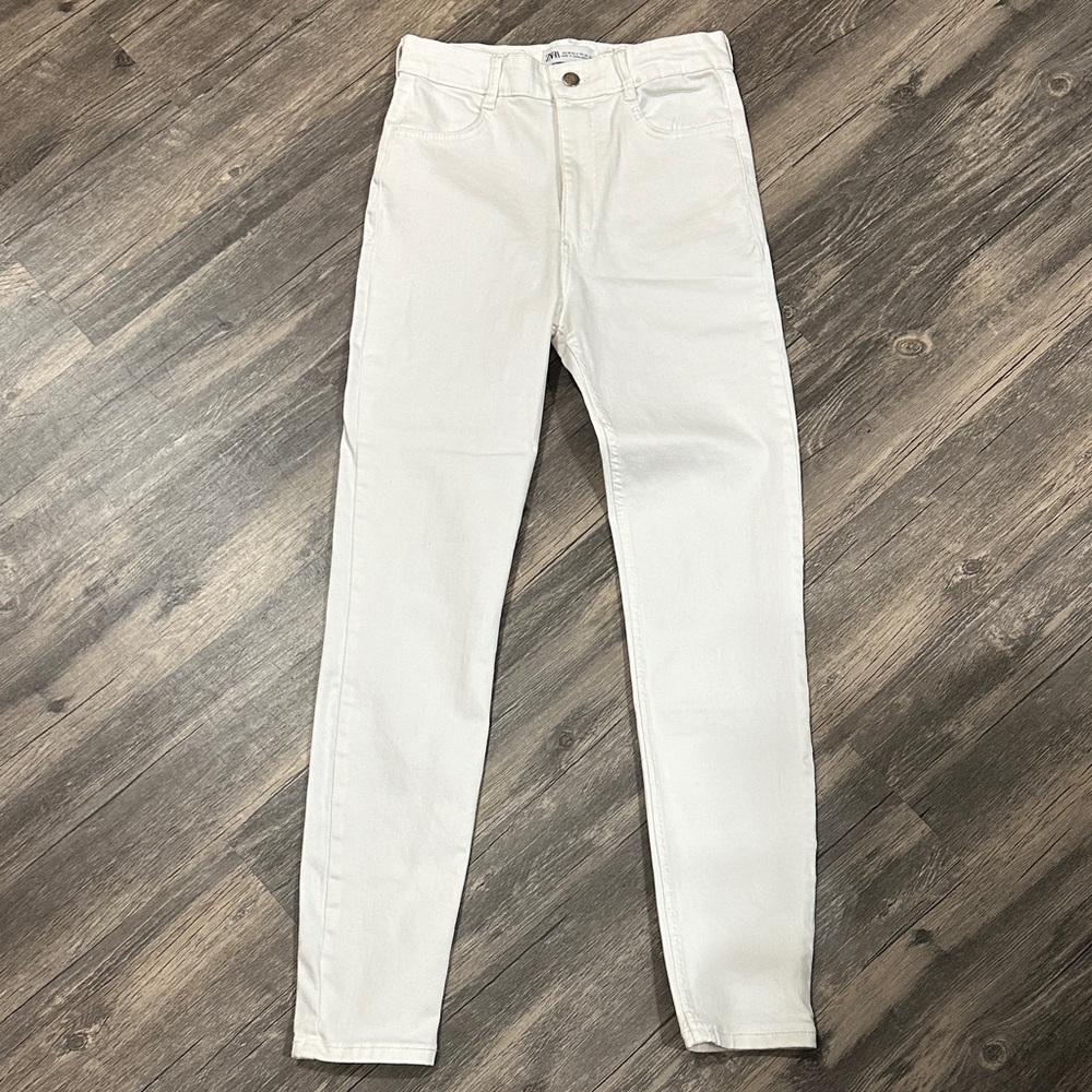 Zara High- Rise Shaper Ankle Skinny Jeans